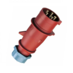Stekker 5P/32A/400V 6H IP44 rood