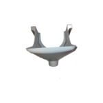 Opvang schaal onder de speen.